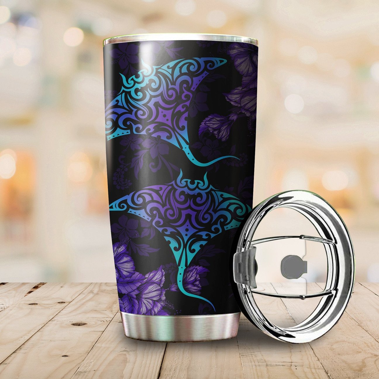 Beautiful Ray Hibiscus Stainless Steel Tumbler – 20oz/30oz