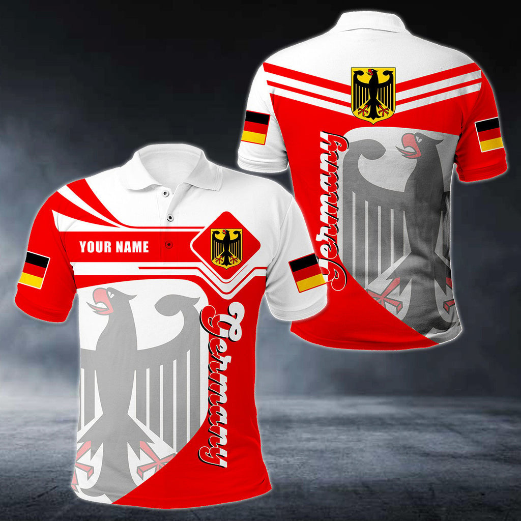 Personalised Germany Coat Of Arms Glory Form Polo Shirt - AL01