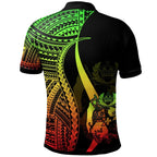 Personalised Tonga Polo Shirt - Polynesian Tentacle Tribal Pattern - AL01