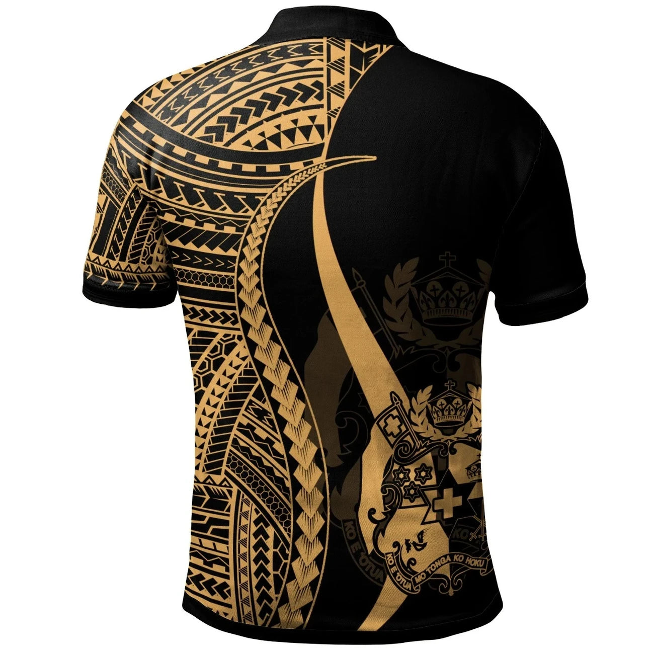 Personalised Tonga Polo Shirt - Polynesian Tentacle Tribal Pattern - AL01