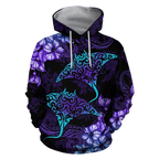 Beautiful Ray Hibiscus Hoodie Unisex