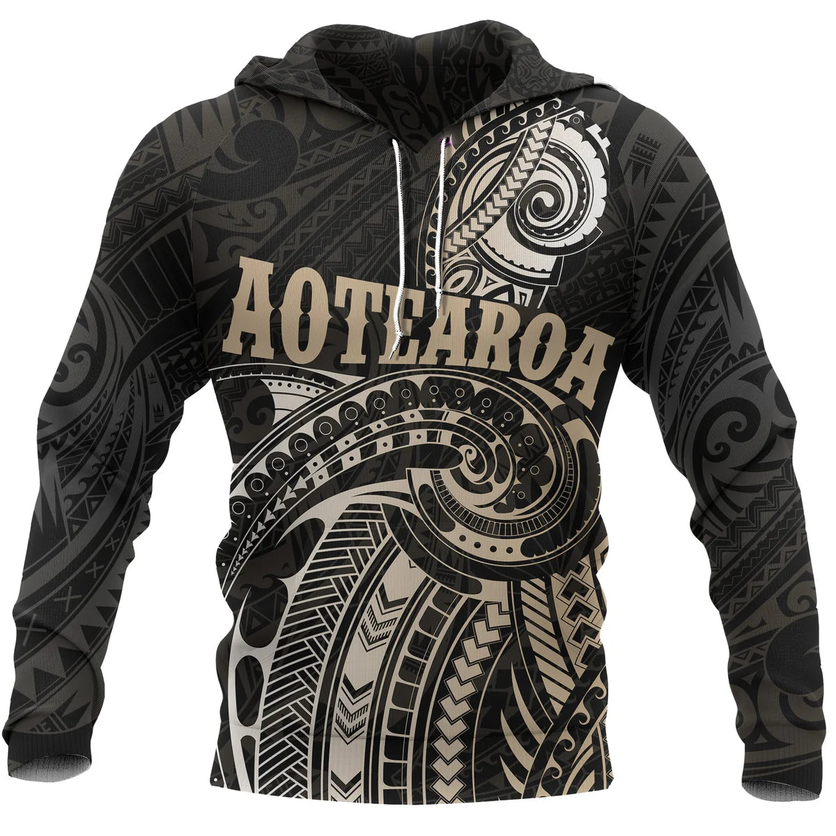 New Zealand Aotearoa Maori Tattoo Hoodie Unisex