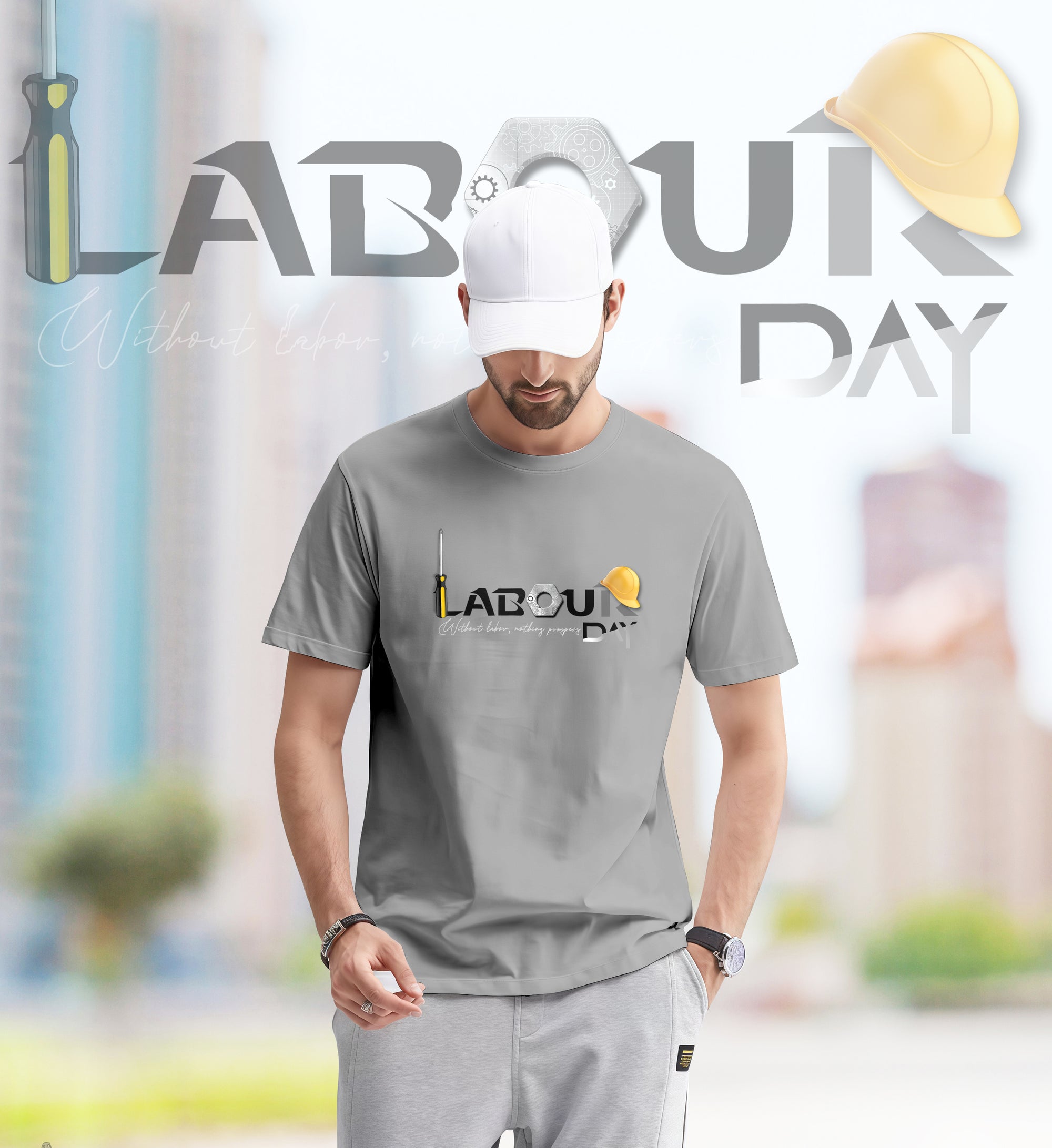 Hard Work Pays Off – Labour Day 2D T-Shirt - TH02