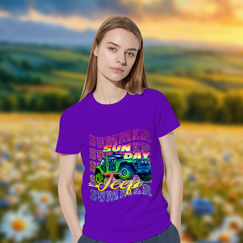 Jeep With Sunday - 2D T-Shirt For Men/Women - TH02
