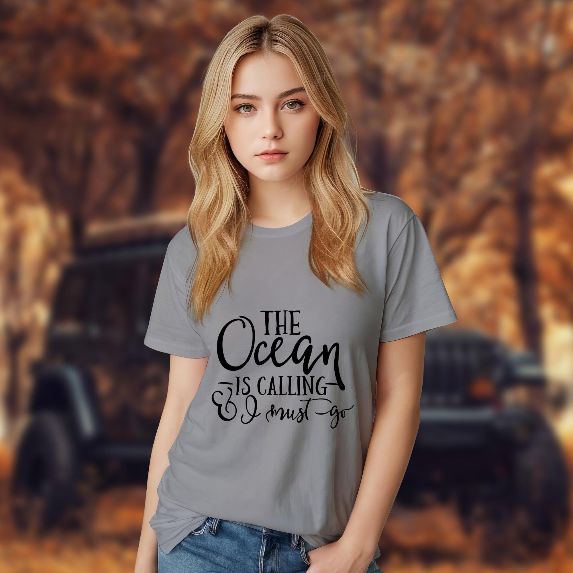 The Ocean Is Calling I Must Go - 2D T-Shirt For Men/Women - TH02