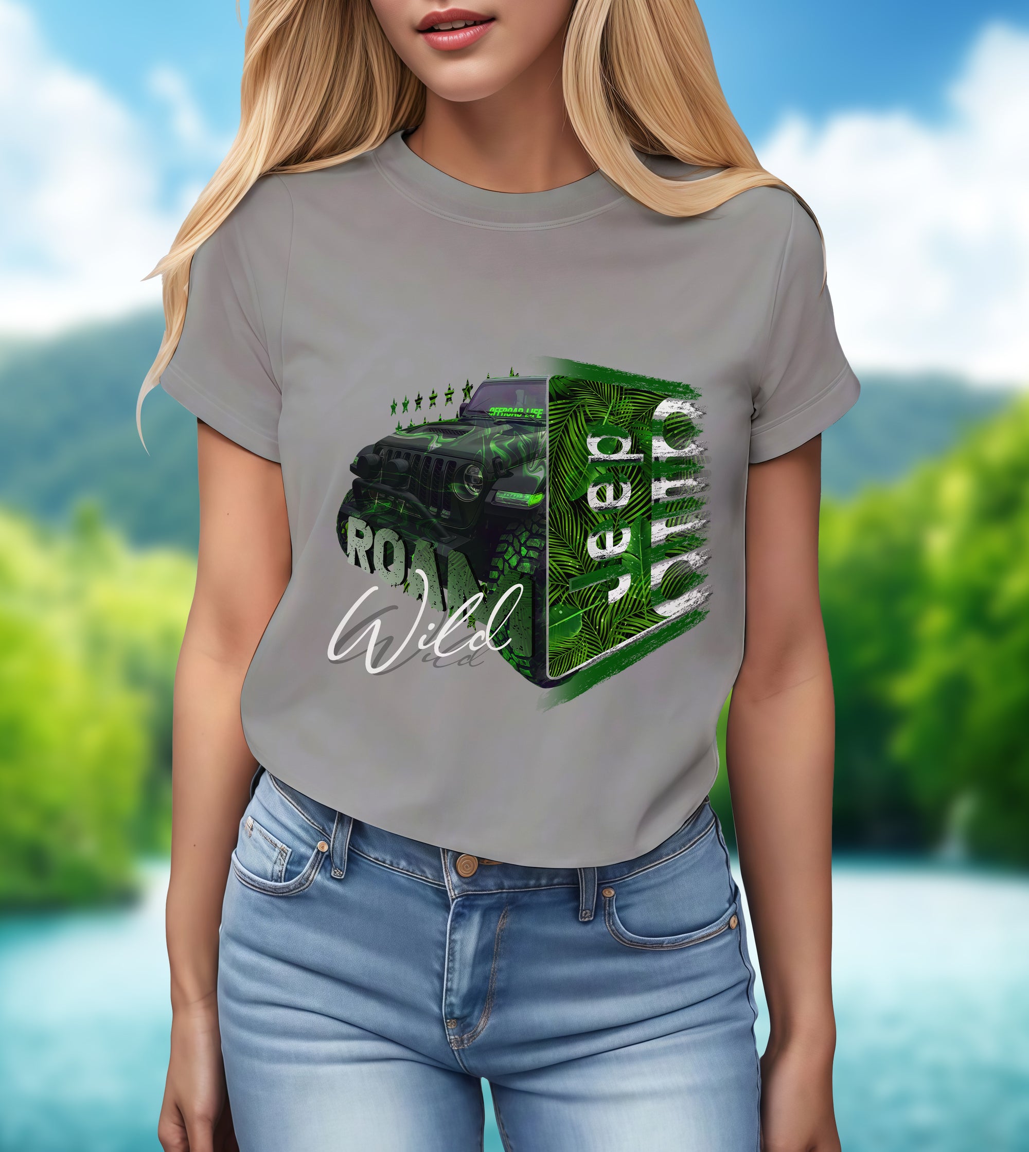 Roam Wild Jeep Life - 2D T-Shirt for Men/Women - TH02