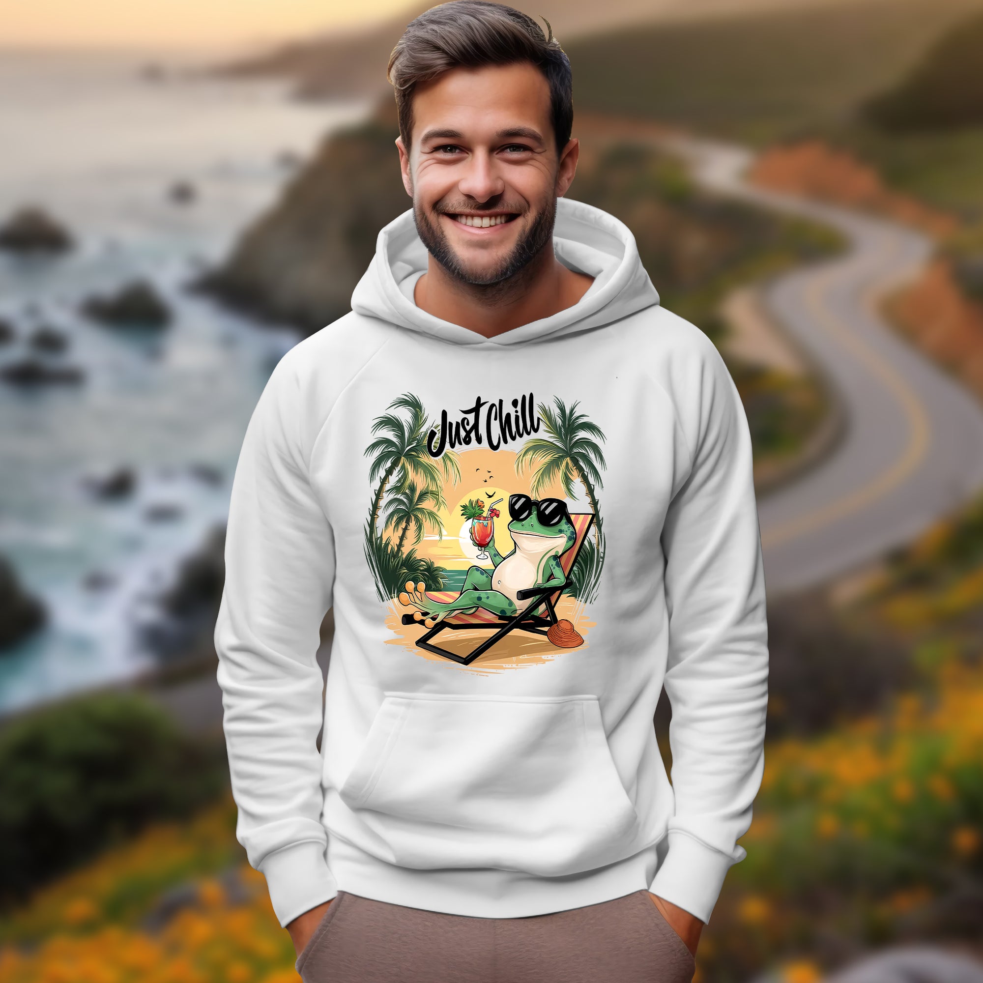 Just Chill With Frog - 2D Hoodie For Men/Women - TH02