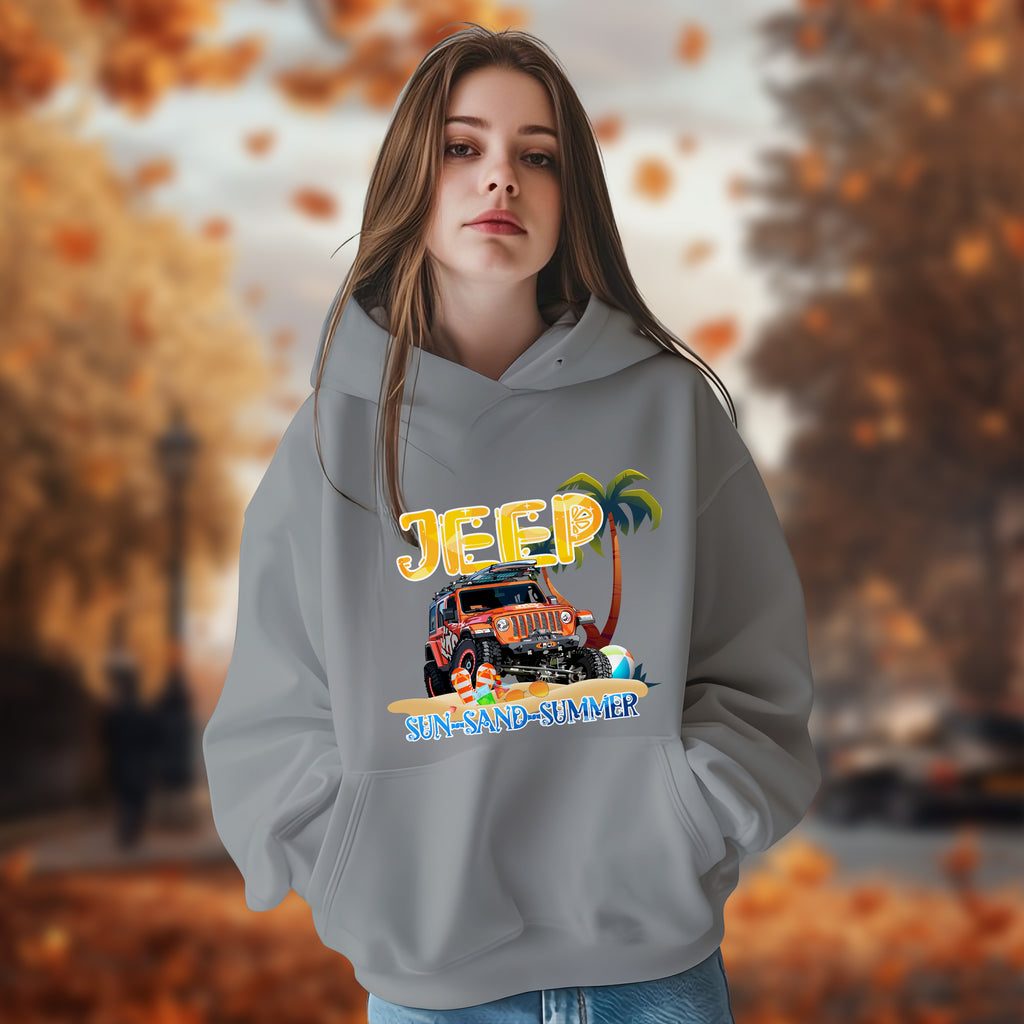 Sun-Sand-Summer Jeep - 2D Hoodie For Men/Women - TH02