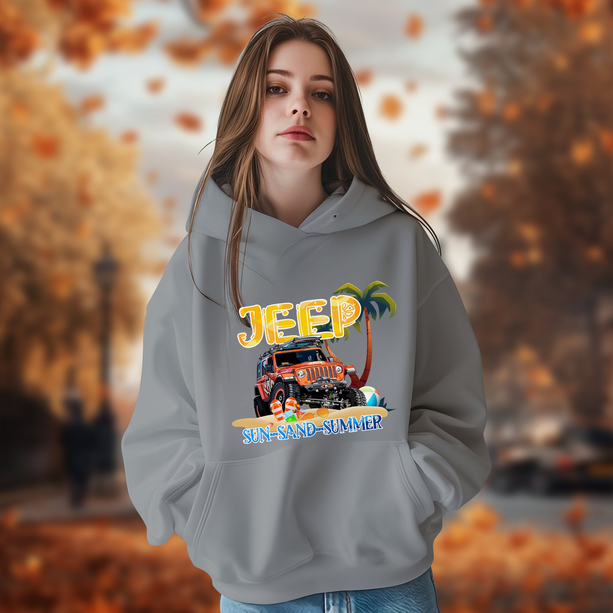 Sun-Sand-Summer Jeep - 2D Hoodie For Men/Women - TH02