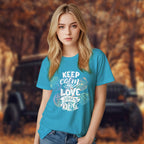 Keep Calm And Love Your Dog - 2D T-Shirt For Men/Women - TH02