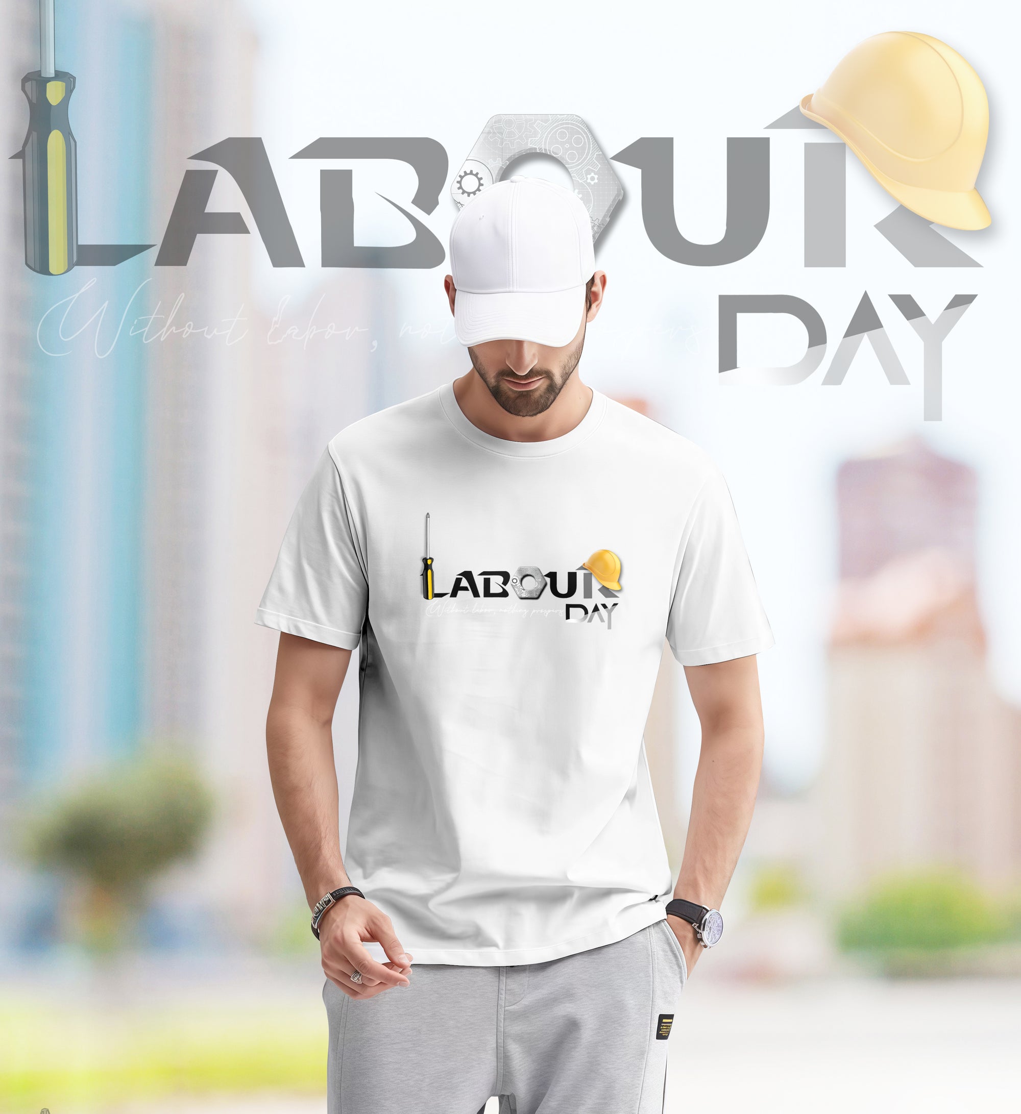 Hard Work Pays Off – Labour Day 2D T-Shirt - TH02