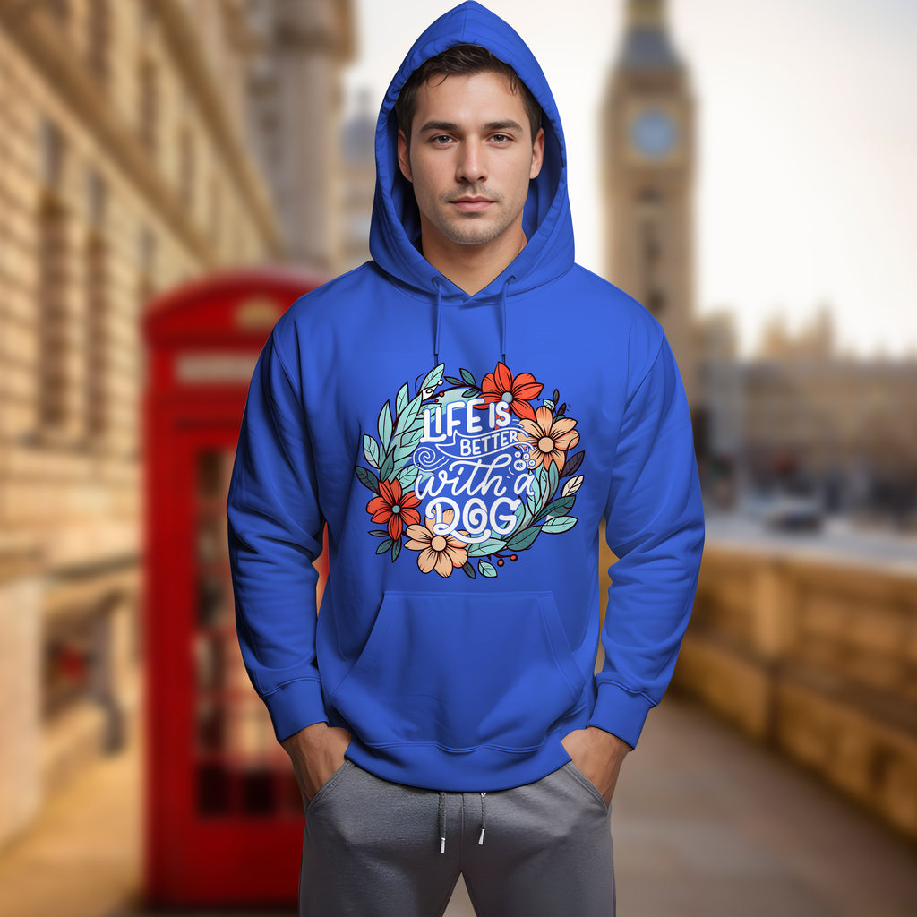 Life Is Better With A Dog - 2D Hoodie For Men/Women - TH02