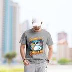 Living The Dream With Cat - 2D T-Shirt For Men/Women - TH02