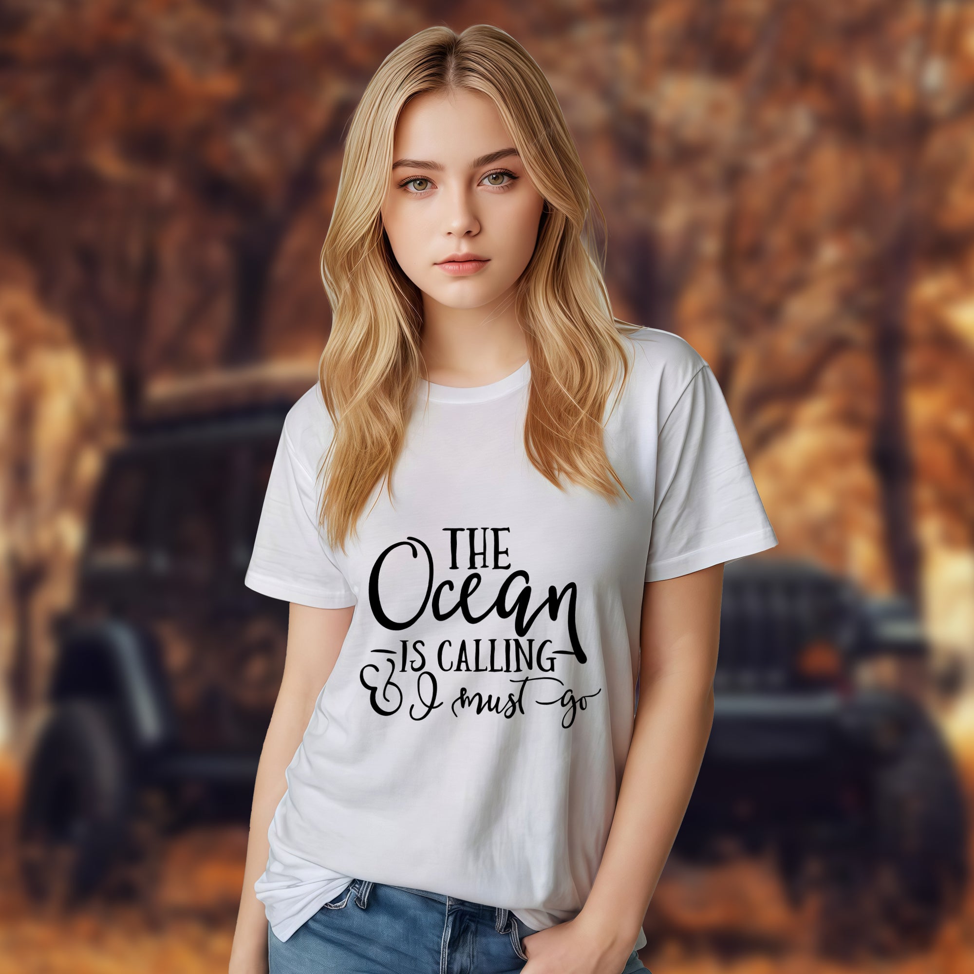 The Ocean Is Calling I Must Go - 2D T-Shirt For Men/Women - TH02