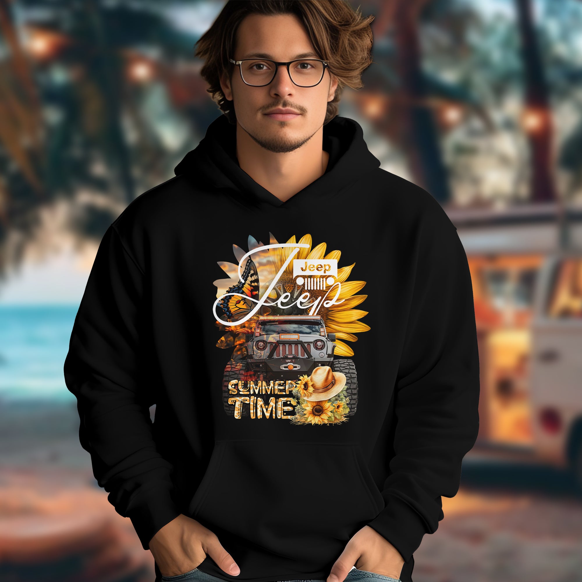 Summer Time Jeep - 2D Hoodie For Men/Women - TH02