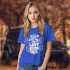 Keep Calm And Love Your Dog - 2D T-Shirt For Men/Women - TH02