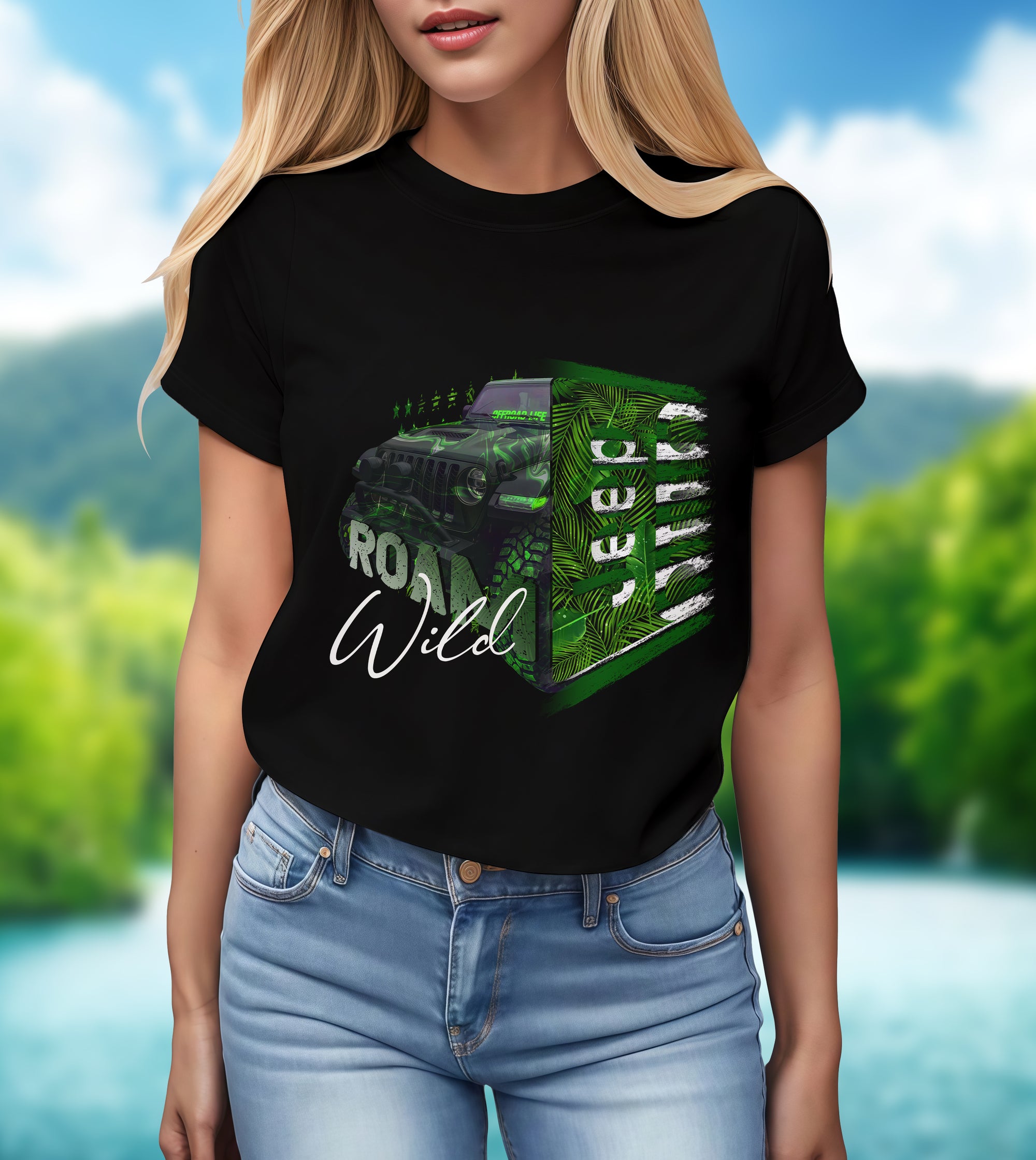 Roam Wild Jeep Life - 2D T-Shirt for Men/Women - TH02
