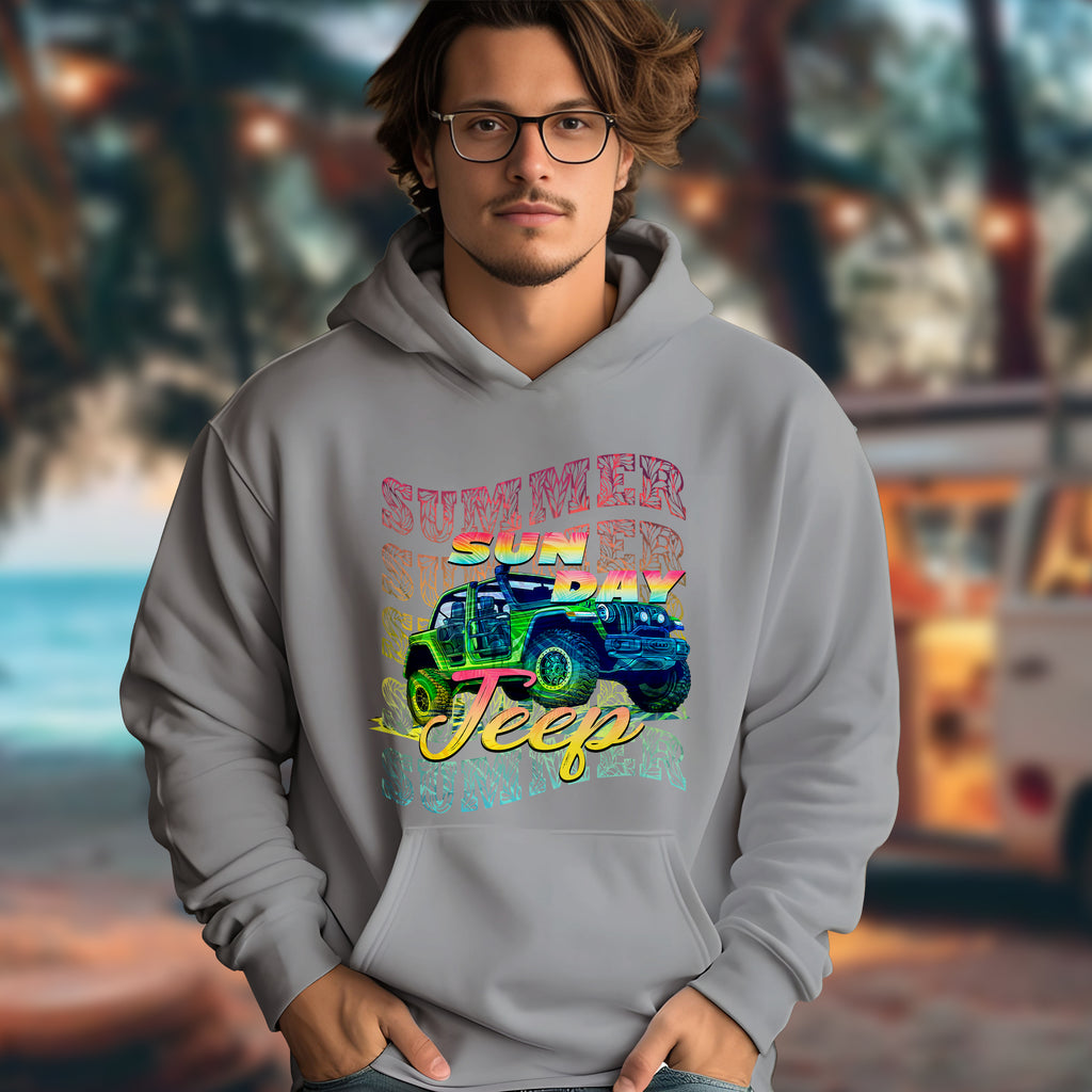Jeep With Sunday - 2D Hoodie For Men/Women - TH02