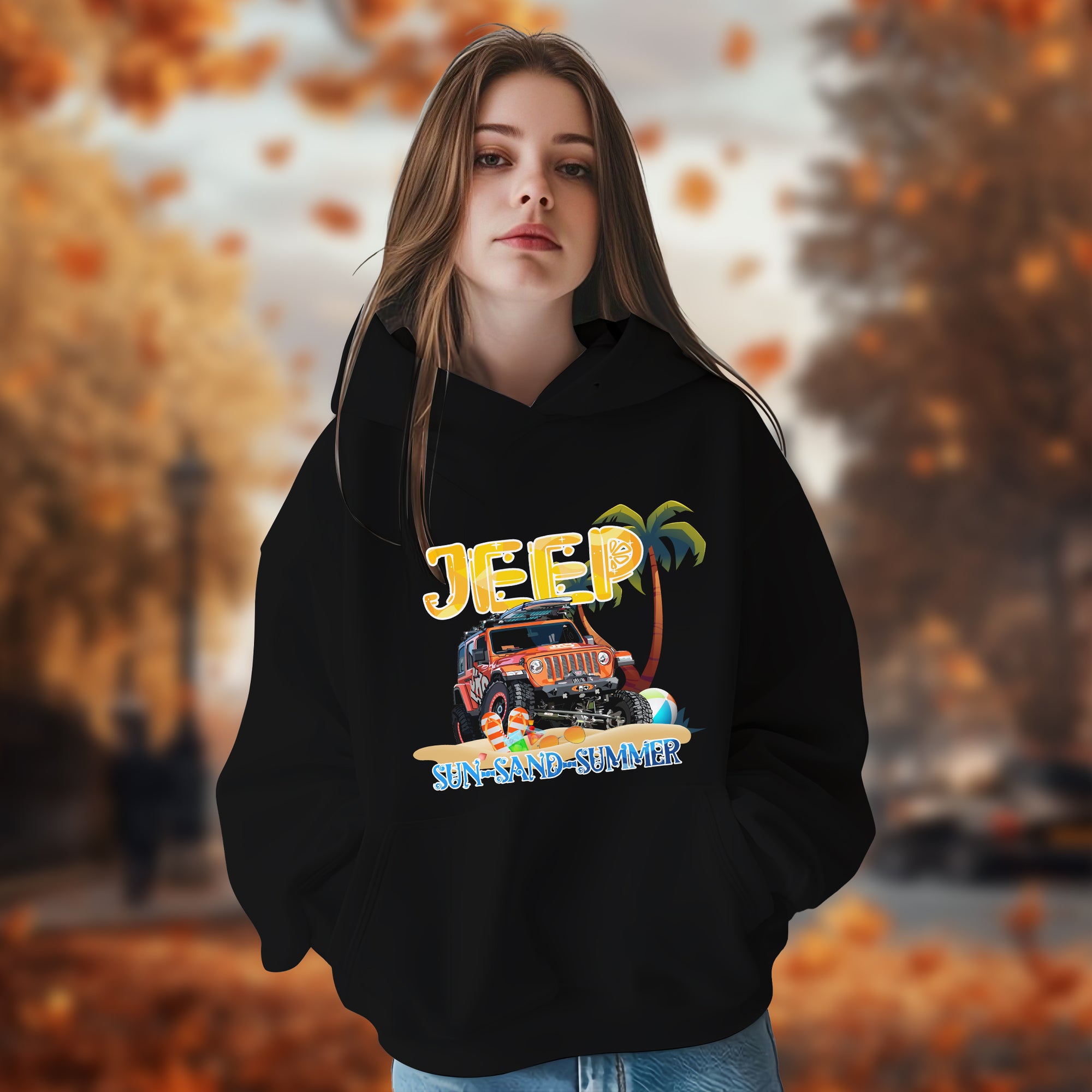 Sun-Sand-Summer Jeep - 2D Hoodie For Men/Women - TH02