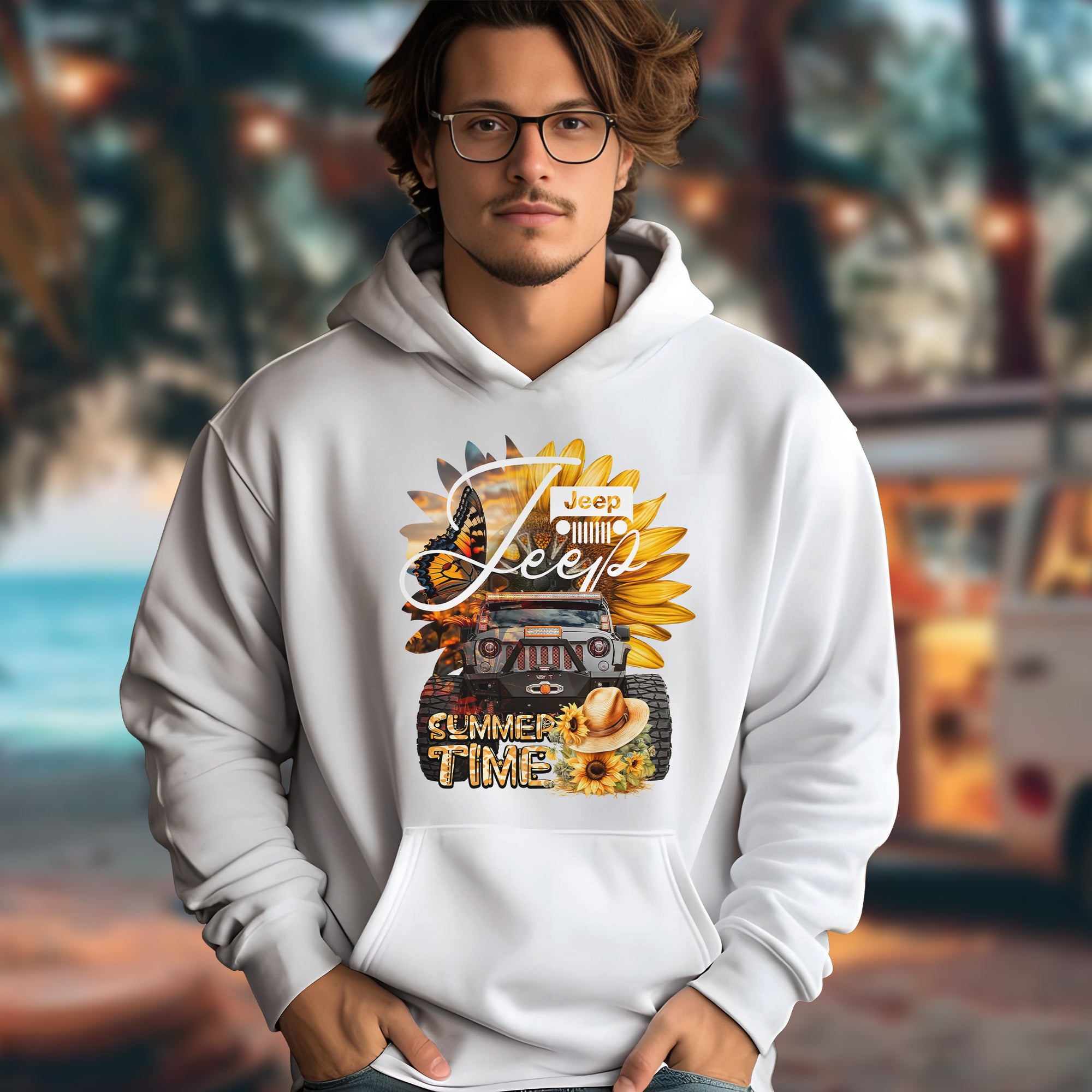 Summer Time Jeep - 2D Hoodie For Men/Women - TH02