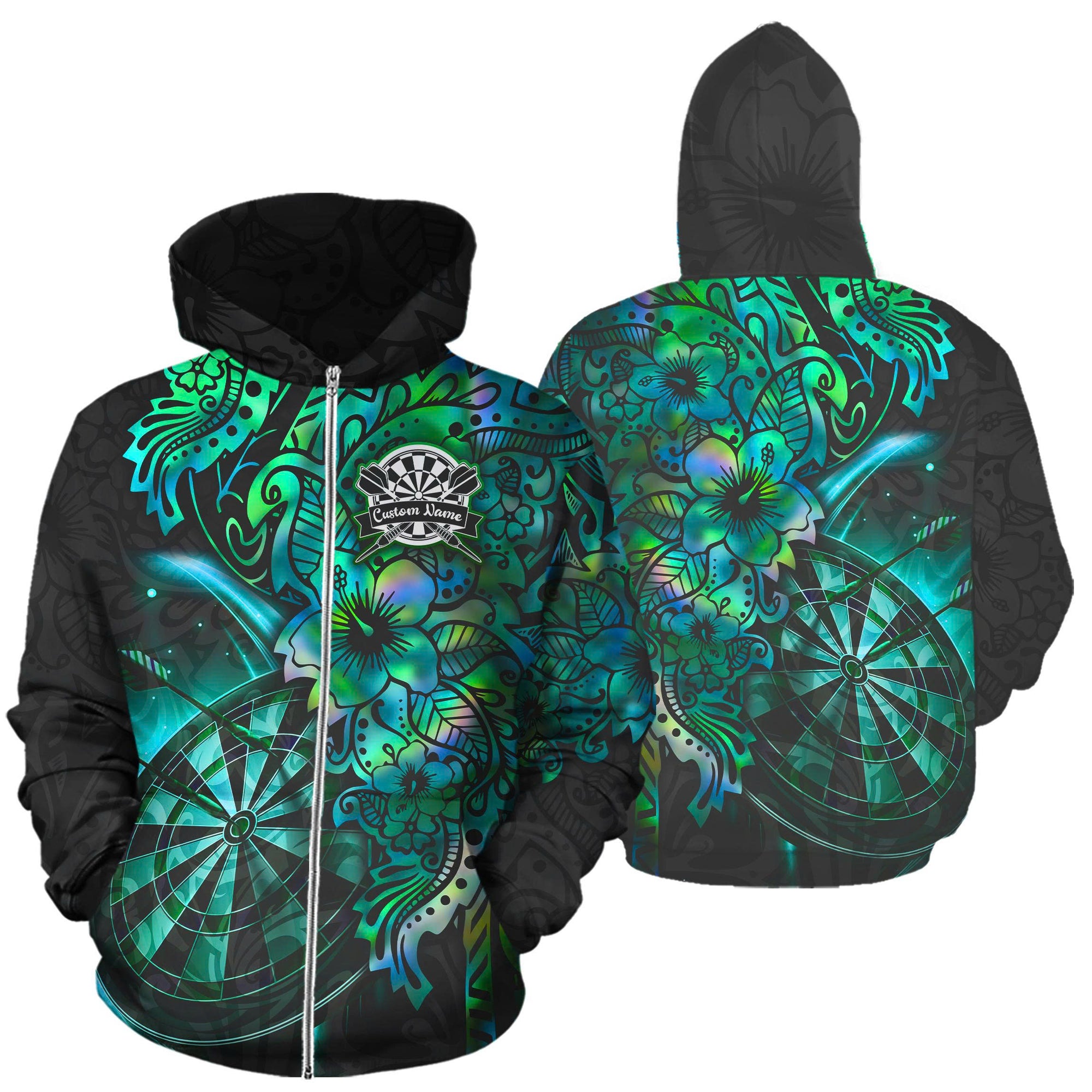 Personalised - Floral Dartstorm Hoodie For Men/Women - TH02