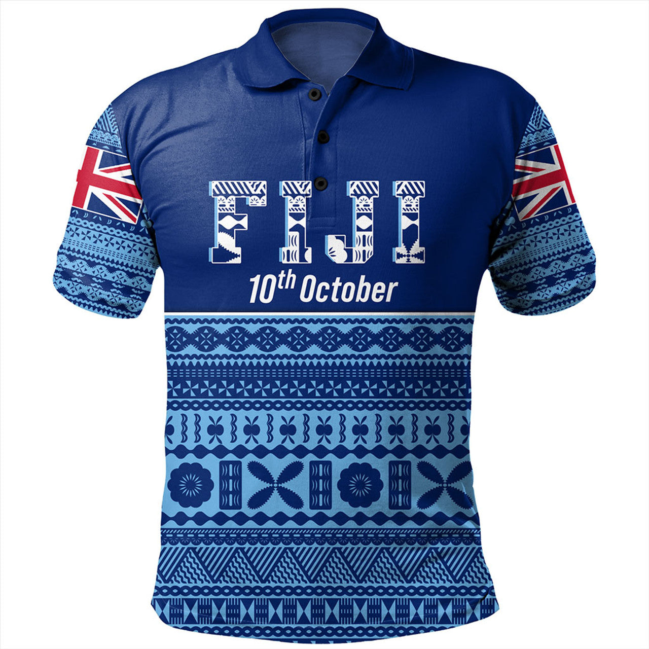 Fiji Happy Independence Day Polo Shirt Unisex