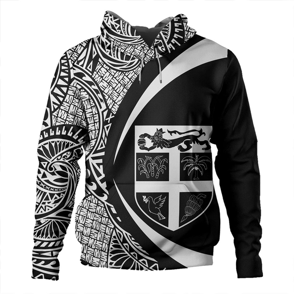 Fiji Coat Of Arm Lauhala Circle Hoodie Unisex