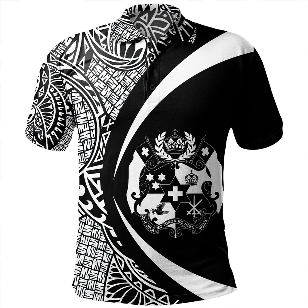 Tonga Polo Shirt Coat Of Arm Lauhala - Circle Style Ver 1- AL01