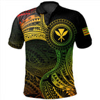 Hawaii Polo Shirt Kanaka Maoli Round Polynesian Tribal Reggae - AL01