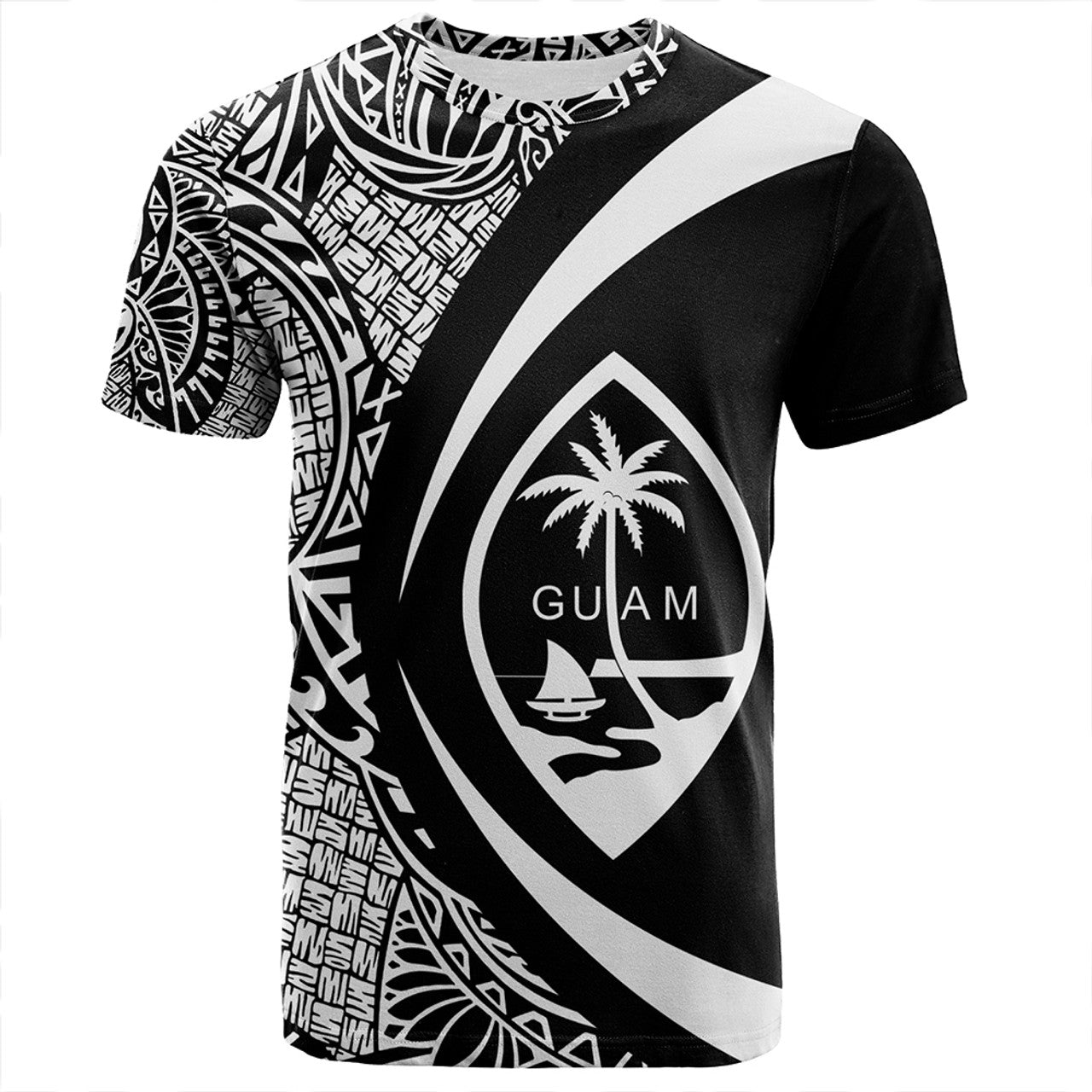 Guam Coat Of Arm Lauhala Circle T-shirt Unisex