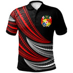Tonga Custom Personalised Polo Shirt - Wave Pattern Alternating - AL01