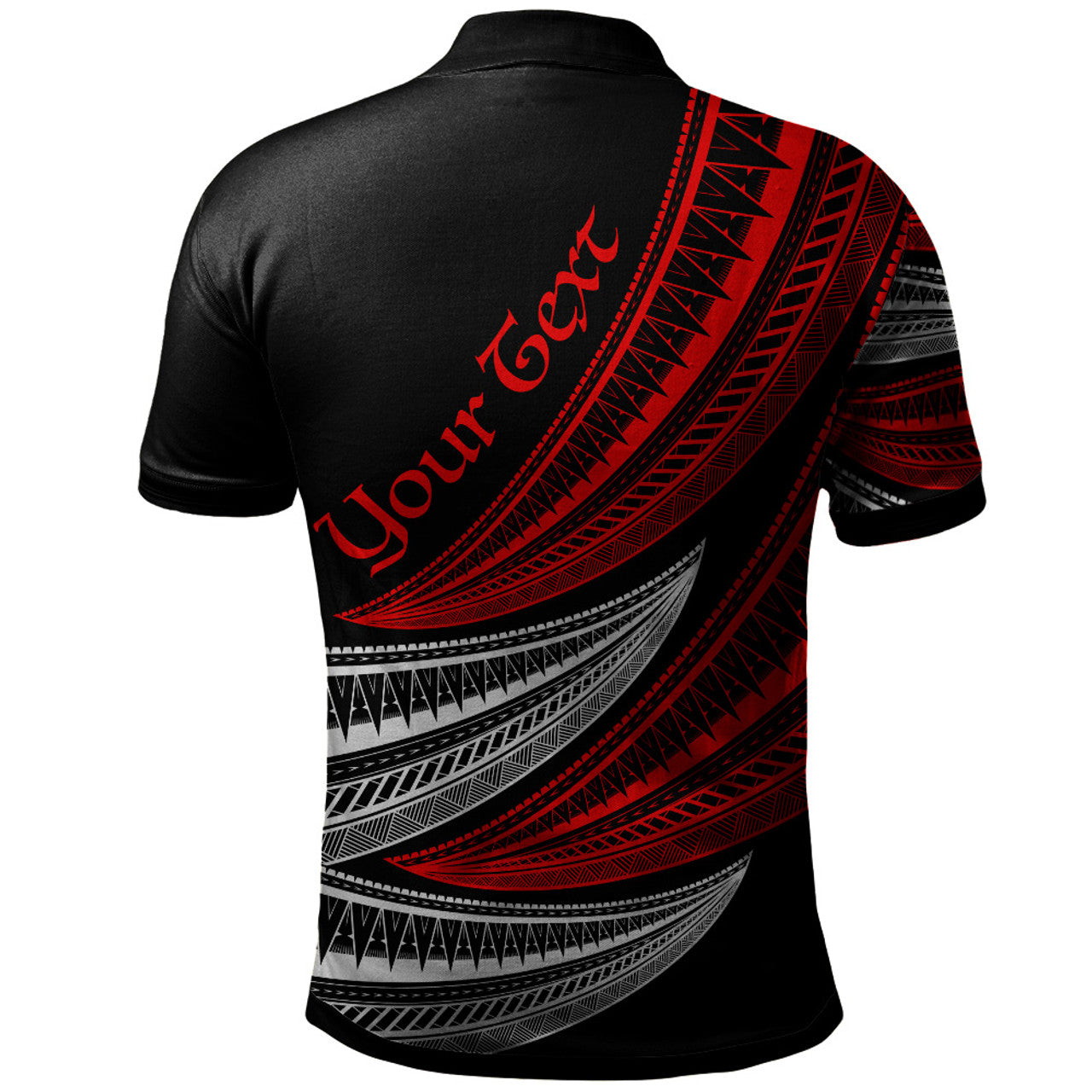 Personalised - Fiji Wave Pattern Alternating Polo Shirt Unisex Ver.2