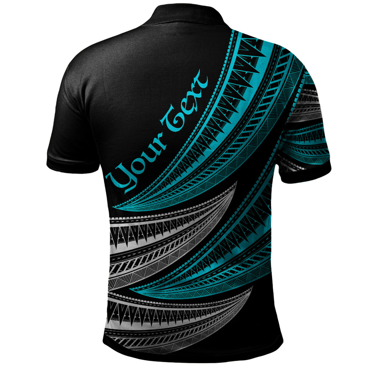 Personalised - Fiji Wave Pattern Alternating Polo Shirt Unisex Ver.2