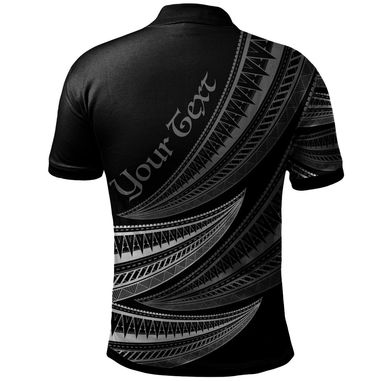 Personalised - Fiji Wave Pattern Alternating Polo Shirt Unisex Ver.2