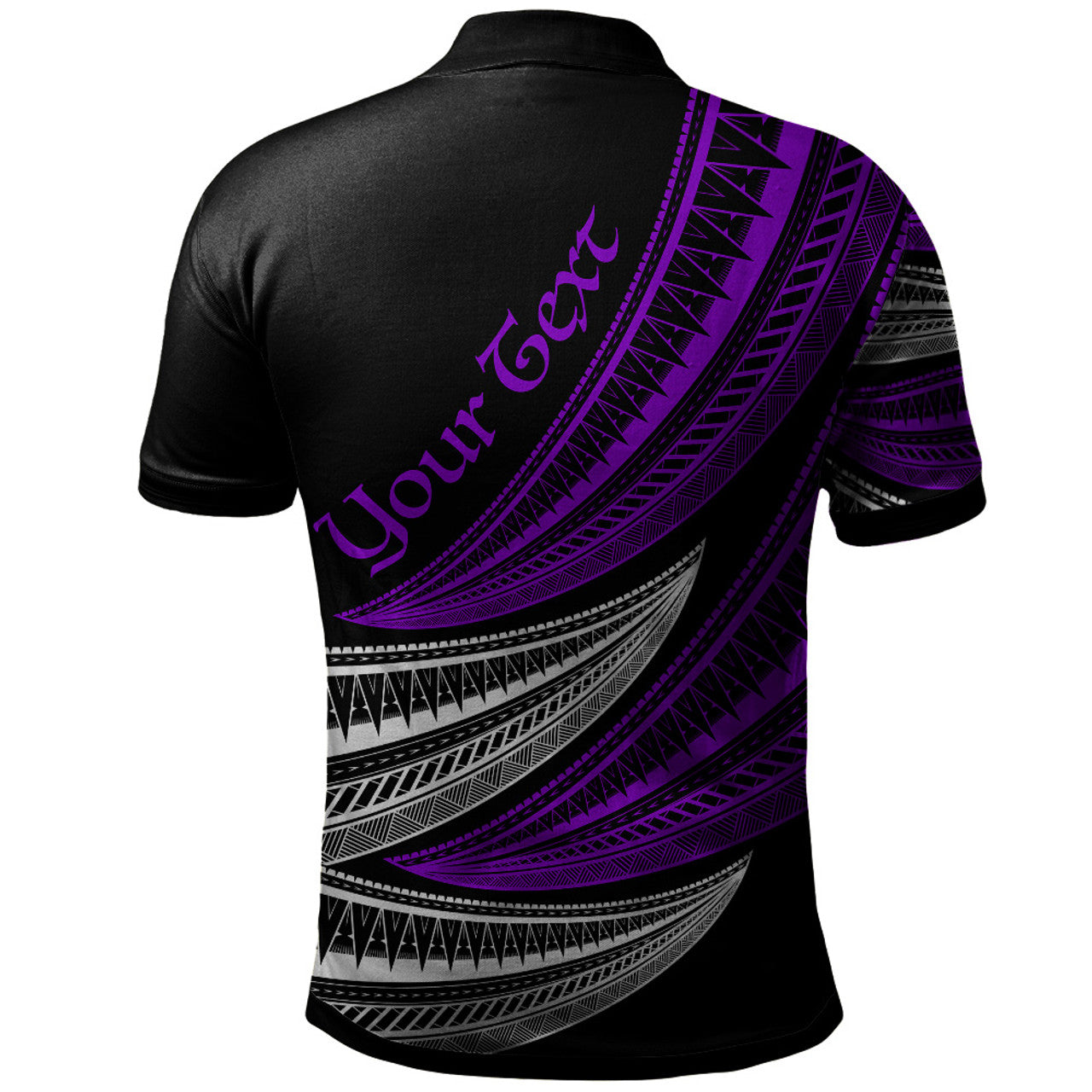 Personalised - Fiji Wave Pattern Alternating Polo Shirt Unisex Ver.2