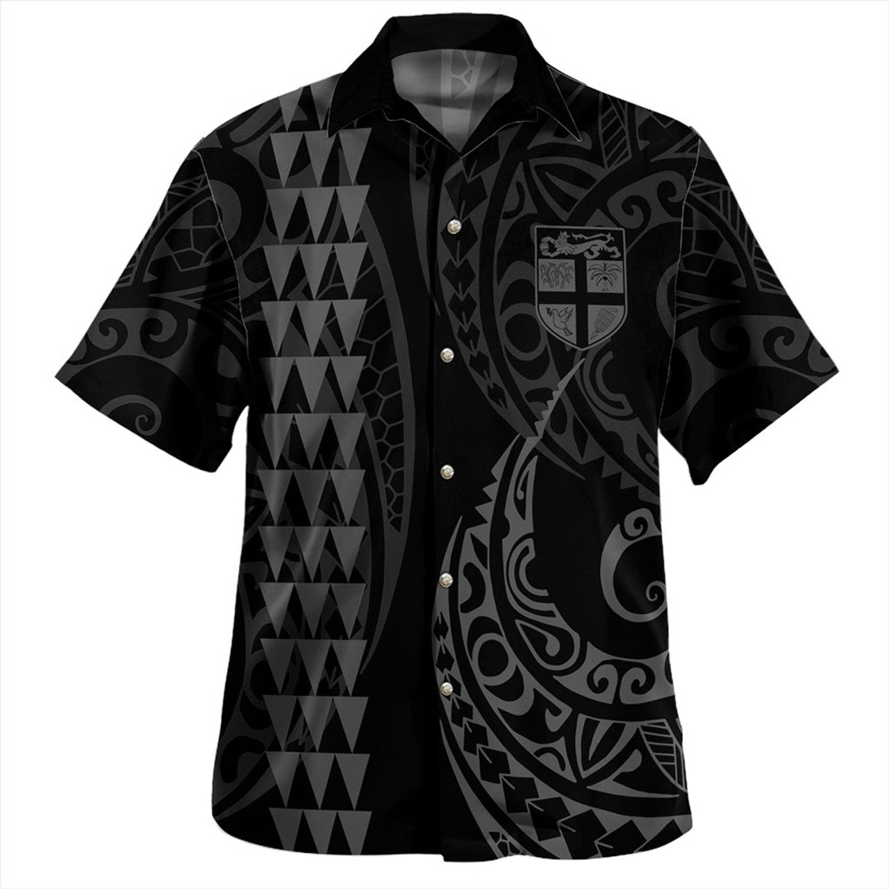 Fiji Kakau Style Hawaiian Shirt Unisex
