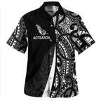 New Zealand Aotearoa Maori Pattern Silver Fern Hawaiian Shirt For Men/Women
