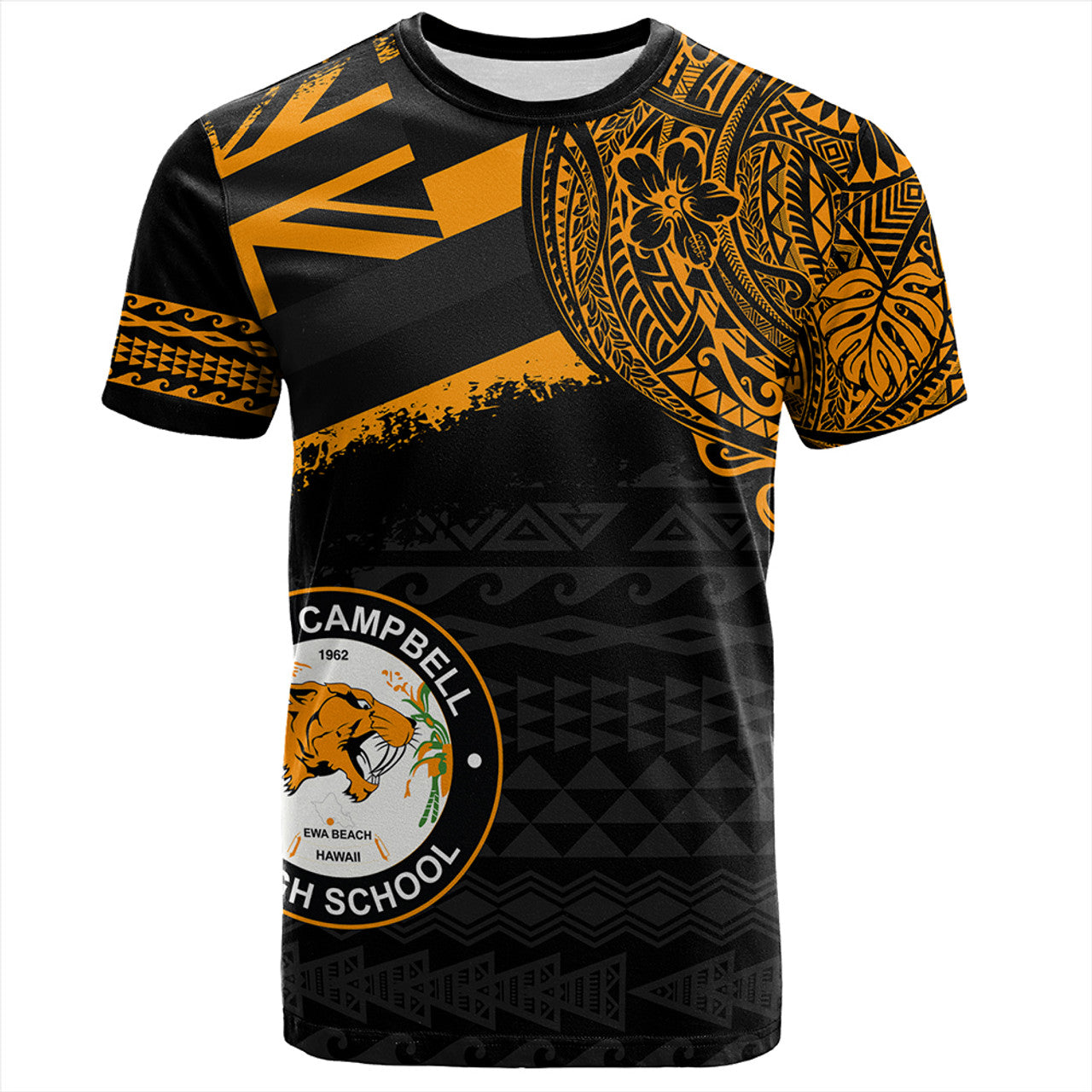 Hawaii James Campbell High School With Crest Style T-shirt Unisex