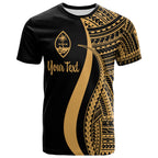 Personalised - Guam Polynesian Tentacle Tribal Pattern T-shirt Unisex