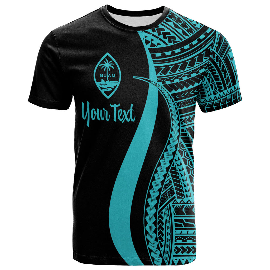 Personalised - Guam Polynesian Tentacle Tribal Pattern T-shirt Unisex