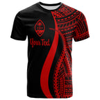 Personalised - Guam Polynesian Tentacle Tribal Pattern T-shirt Unisex
