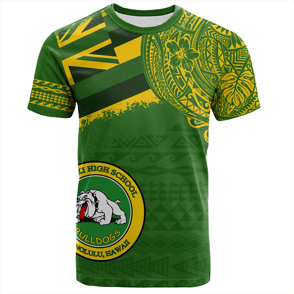Hawaii Kaimuki High School With Crest Style T-shirt Unisex