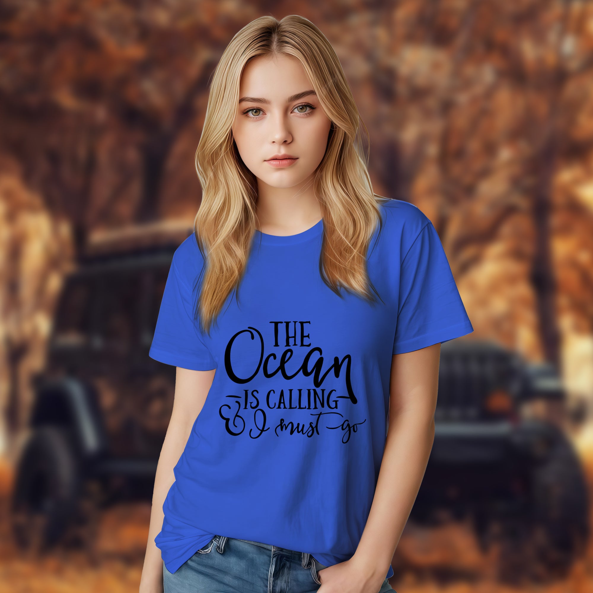 The Ocean Is Calling I Must Go - 2D T-Shirt For Men/Women - TH02