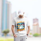 Living The Dream With Cat - 2D T-Shirt For Men/Women - TH02