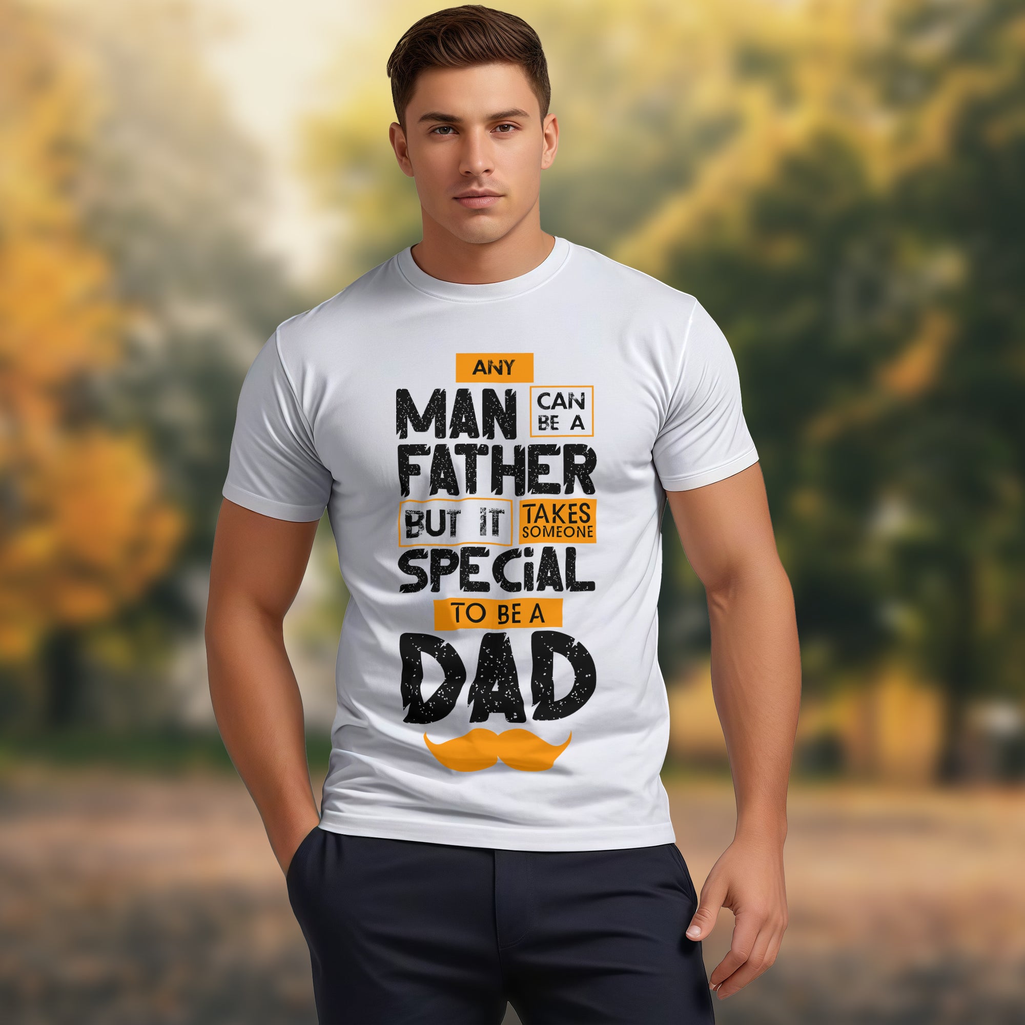 Any Man Can Be A Father - 2D T-Shirt For Men/Women - TH02
