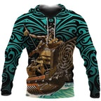 New Zealand Maori Waka Taua Hoodie Unisex