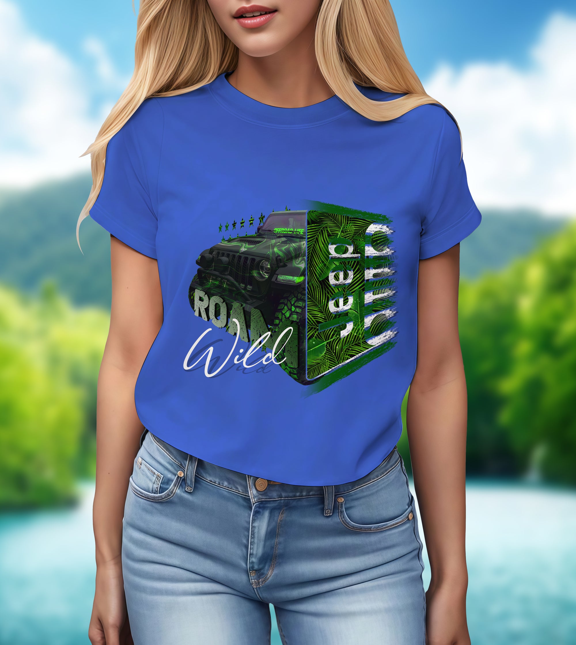 Roam Wild Jeep Life - 2D T-Shirt for Men/Women - TH02