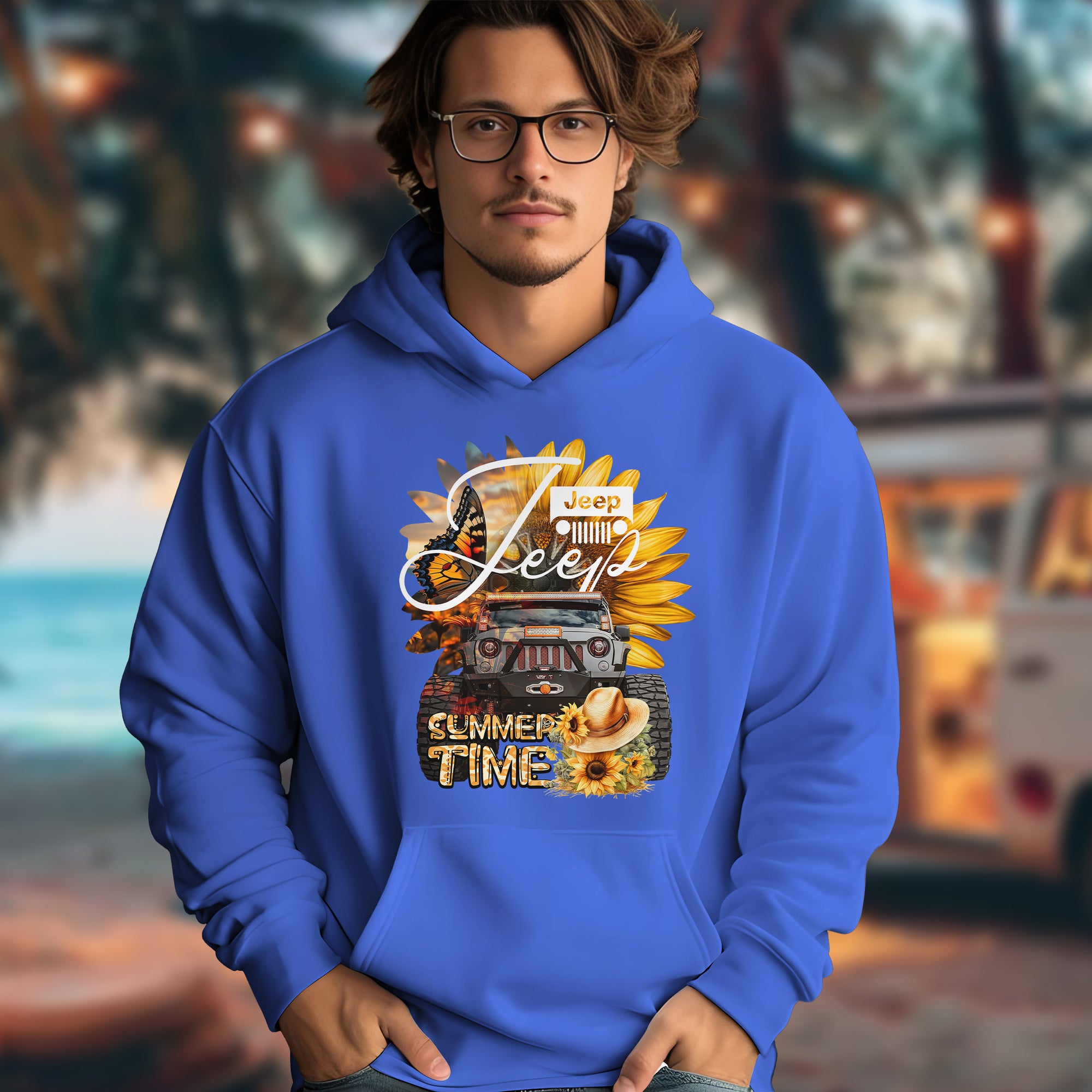 Summer Time Jeep - 2D Hoodie For Men/Women - TH02