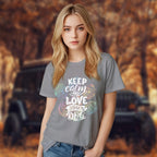Keep Calm And Love Your Dog - 2D T-Shirt For Men/Women - TH02
