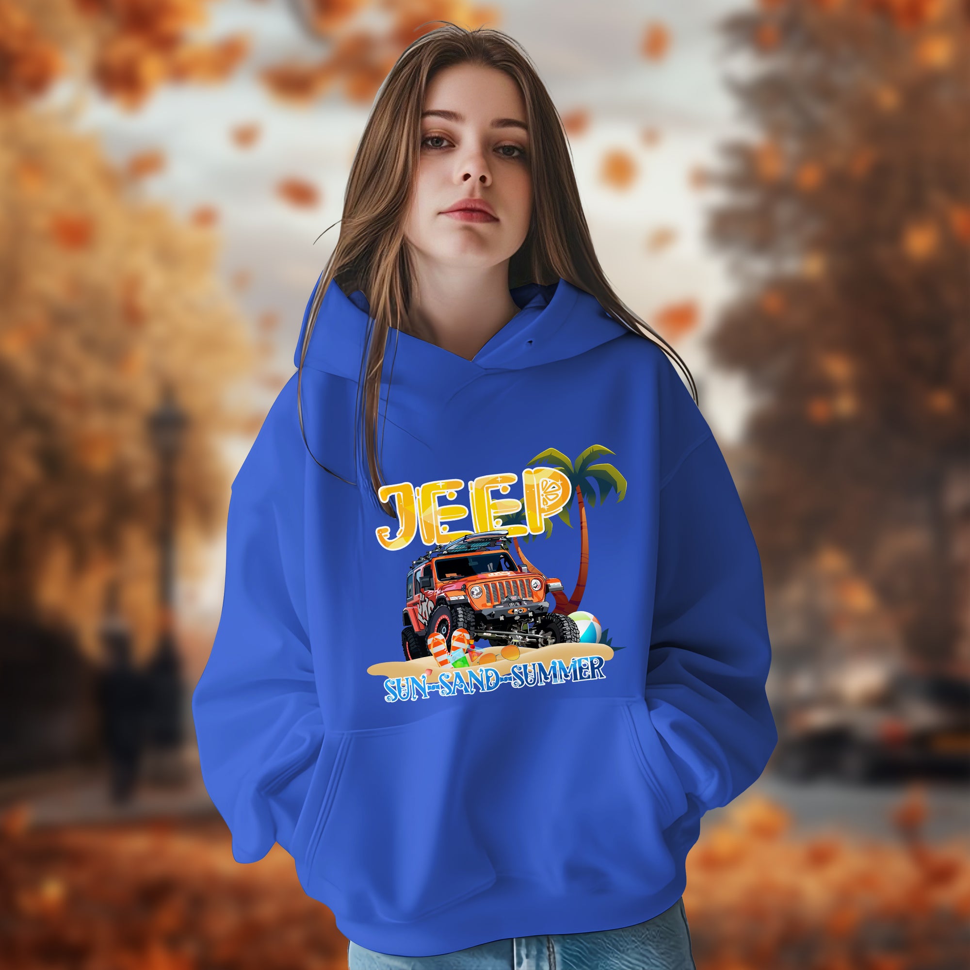 Sun-Sand-Summer Jeep - 2D Hoodie For Men/Women - TH02